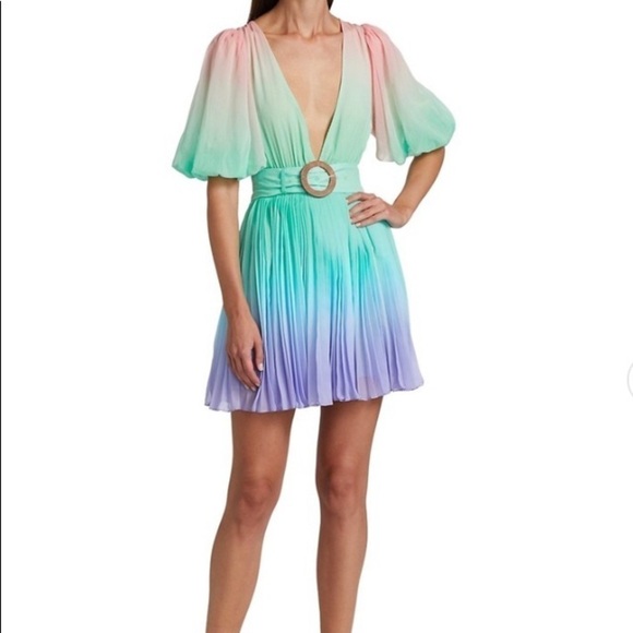 Rococo Sand Emi Ombré Pleated Mini Dress - Picture 5 of 16